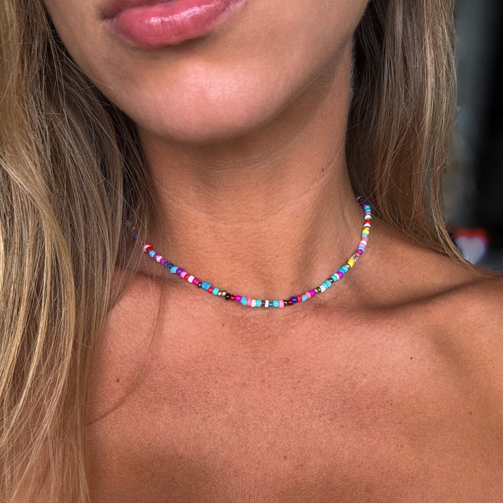 Multicolor Bead Choker